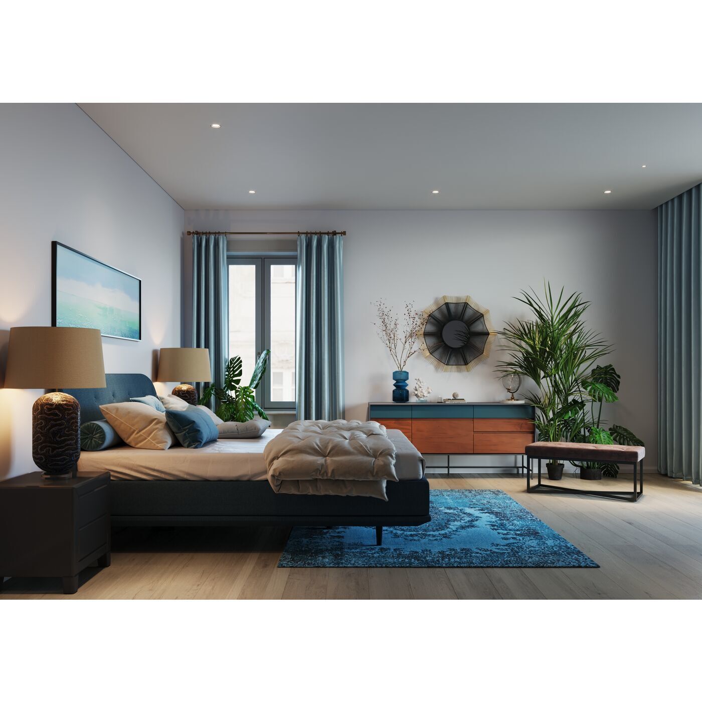 Кровать (каркас без основания) Luna 85928 Kare