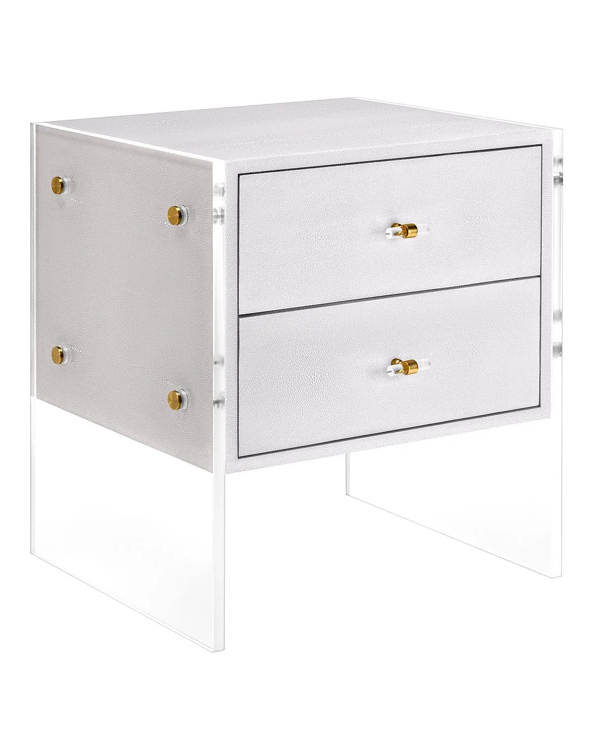 Серая прикроватная тумба Берк Louvre Home LHFBT11SS/DPO