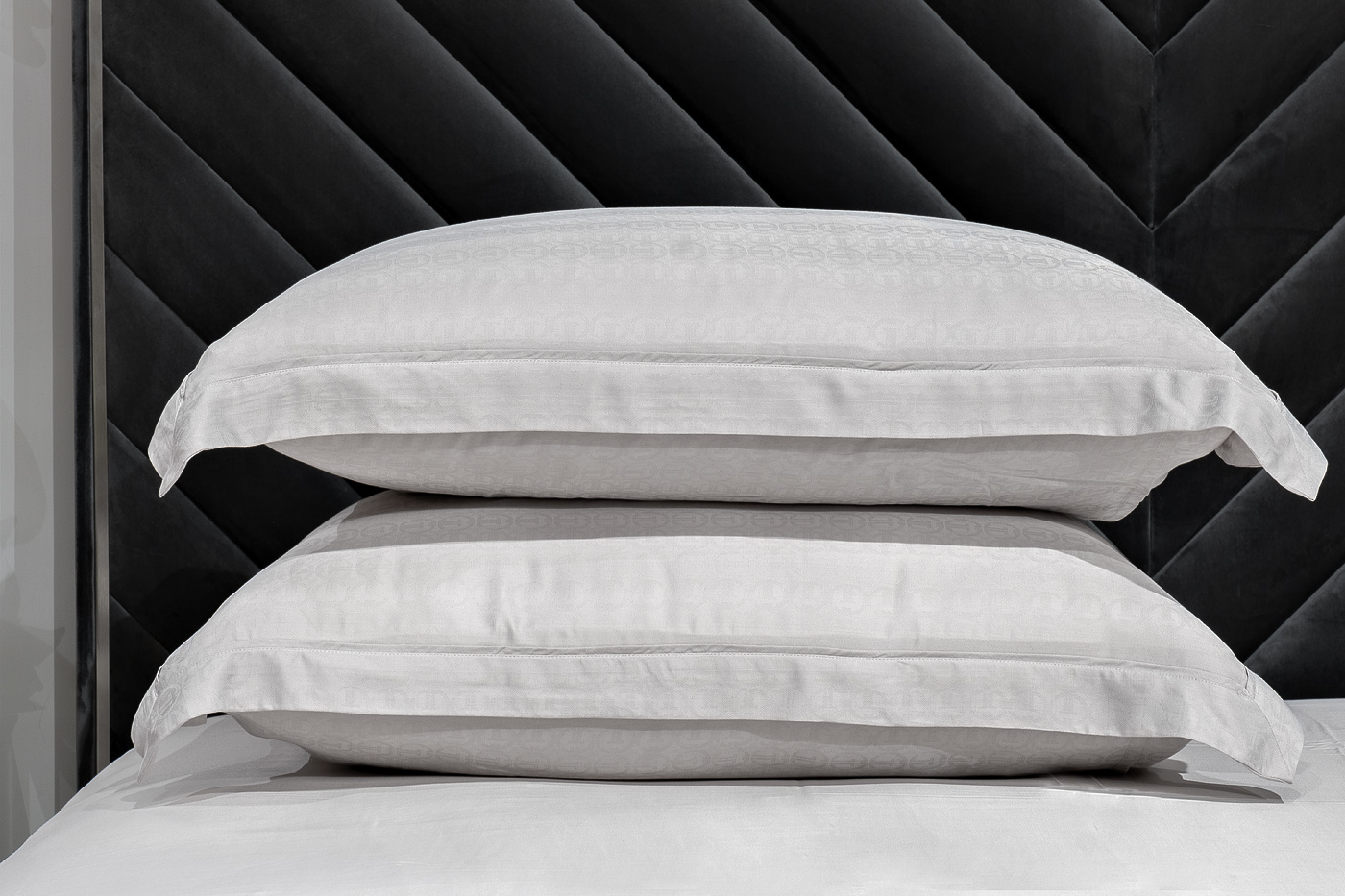 Комплект постельного белья Гарда евро бамбук серый Garda Decor 180JOD-18001