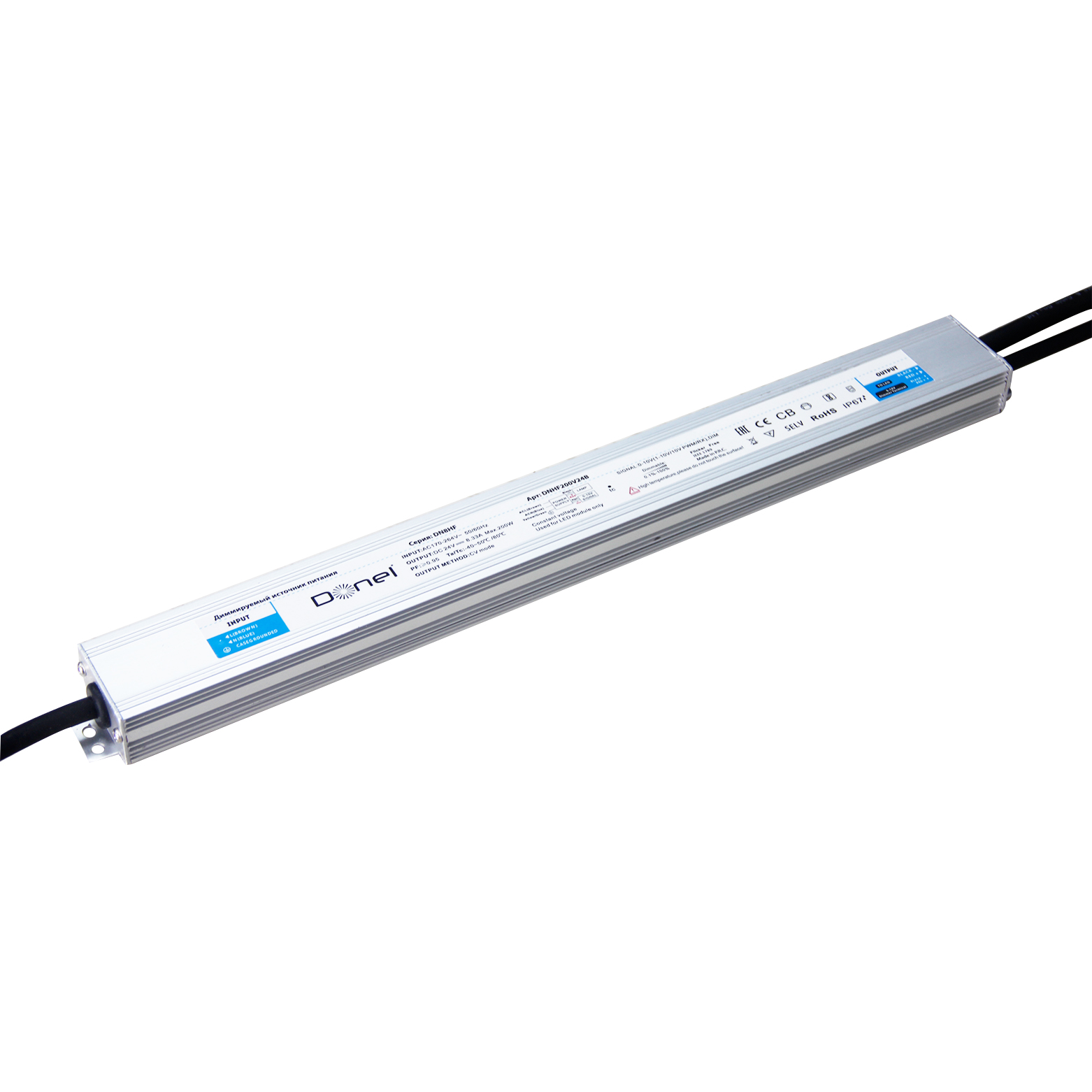 Блок питания  для светодиодной ленты Donolux DNHF200V24B