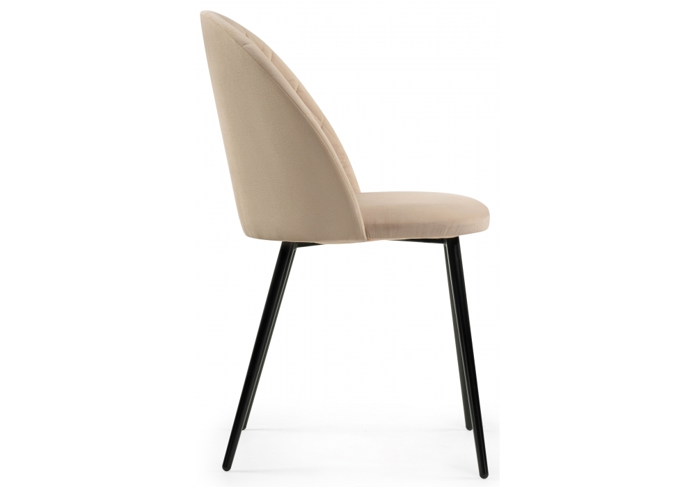 Стул Woodville Зест микровелюр 05 / черный глянец 464198