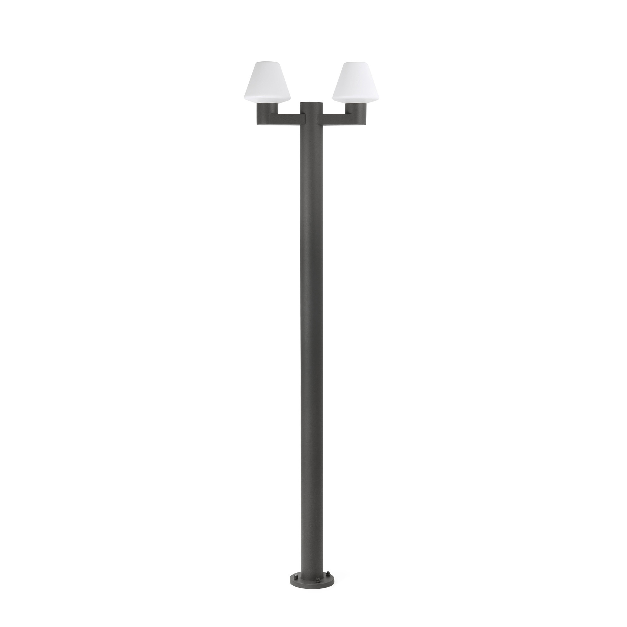 Уличный фонарь Mistu темно-серый 2XE27 MAX 15W Faro