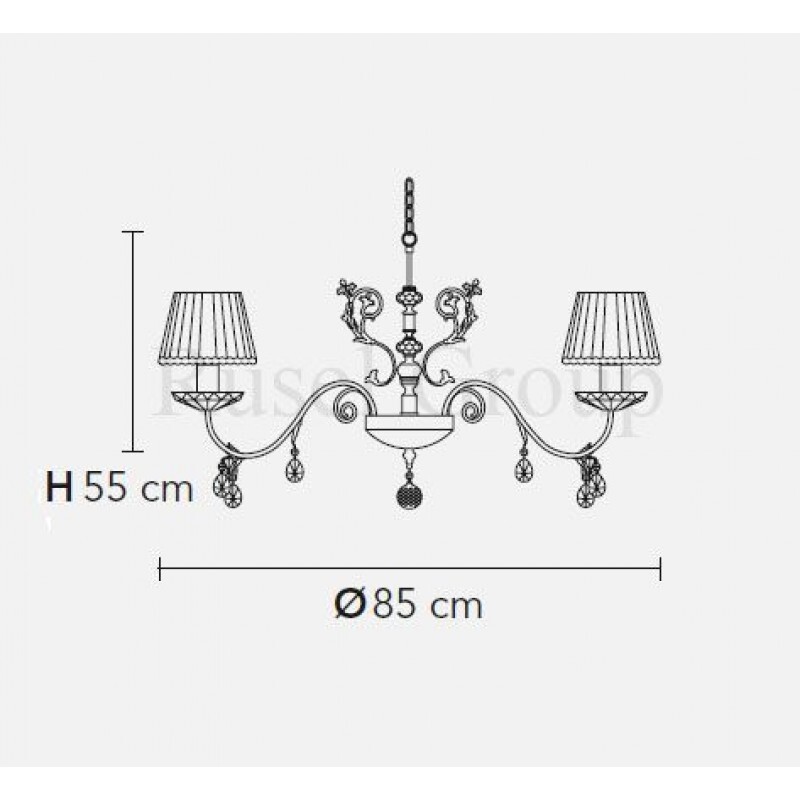 Люстра Masiero PRIMADONNA 8 (Emme Pi Light 6020)