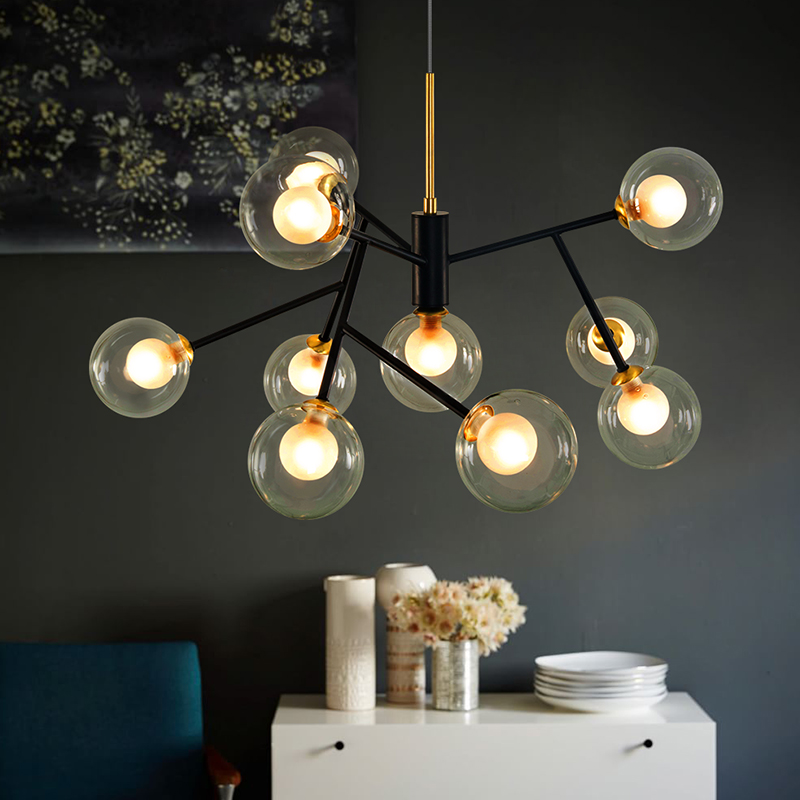 Подвесная люстра PEARL L10 Transparent by ImperiumLoft