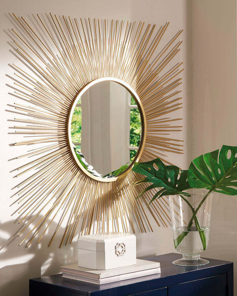 Настенное круглое зеркало в раме Солерно Louvre Home LHMF17