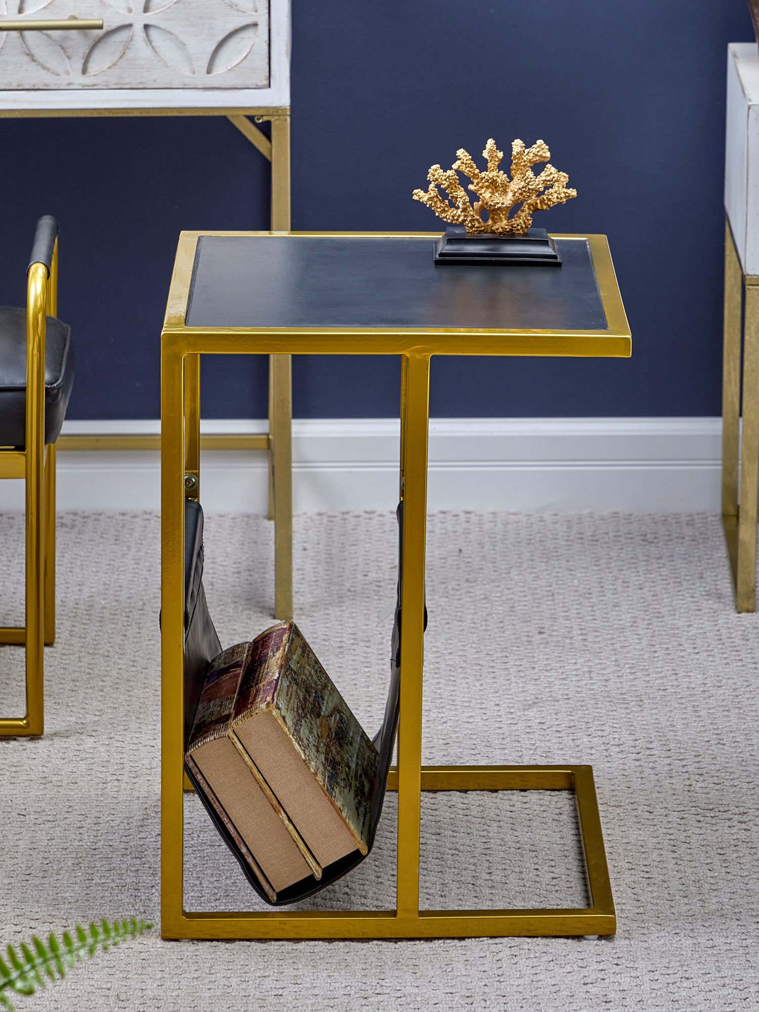 Столик приставной Glasar GB90529-F3