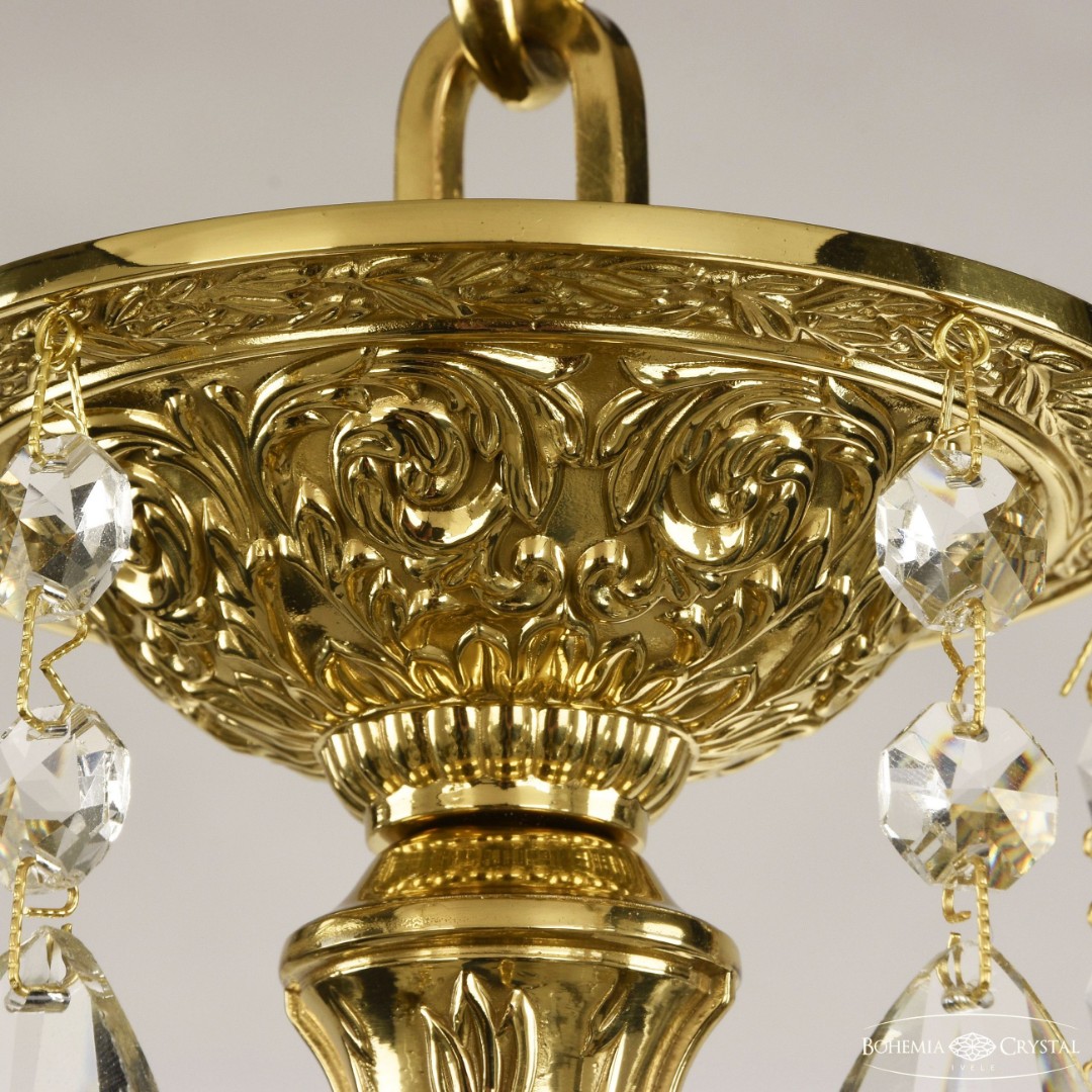 Люстра бронзовая с хрусталём 71302/5/175 A G