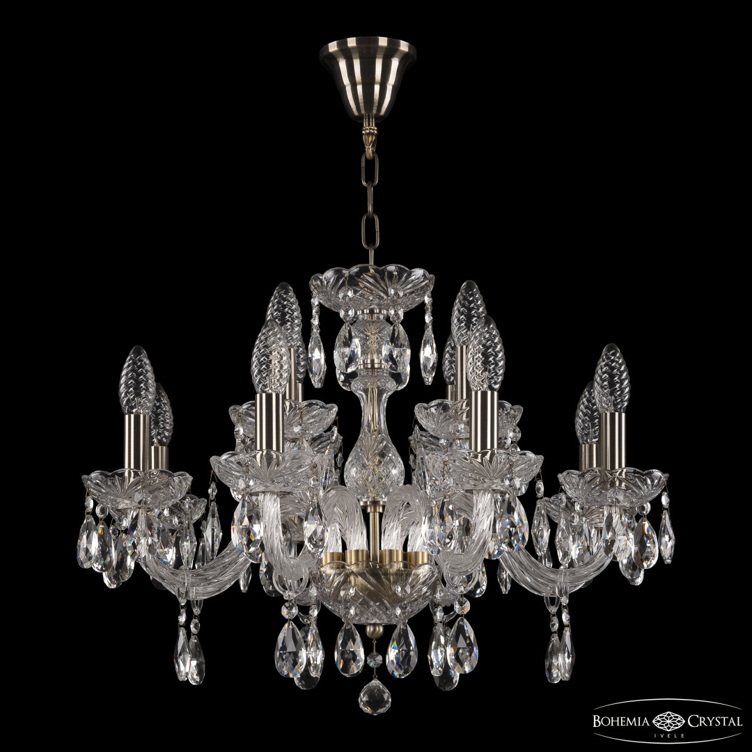Люстра хрустальная 117/8+4/195 Pa Bohemia Ivele Crystal