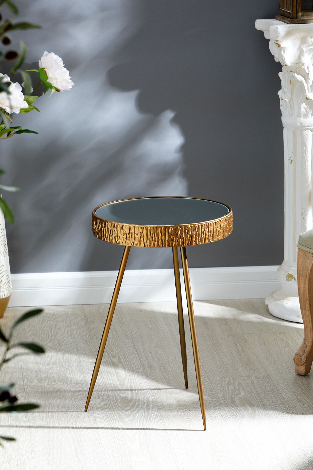 Столик интерьерный с зеркальной столешницей Занзибар Glasar 57-317