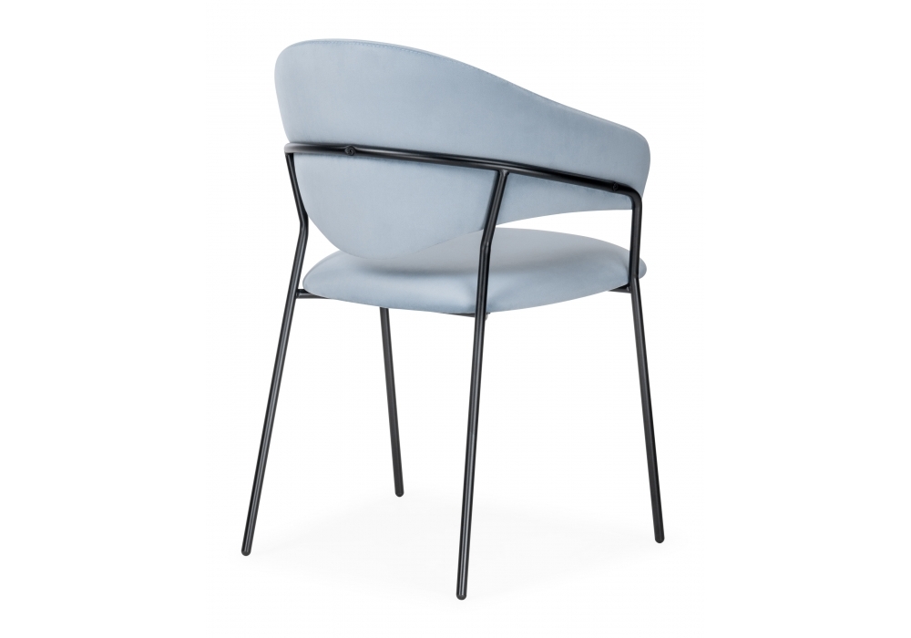 Стул Woodville Рансол голубой /черный глянец 483863