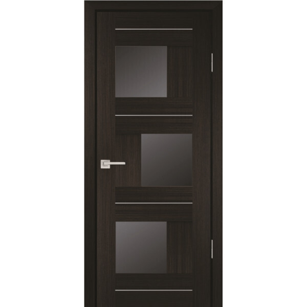 Межкомнатная дверь Graf PS-13 черный лакобель Мокко (2000 х 800)