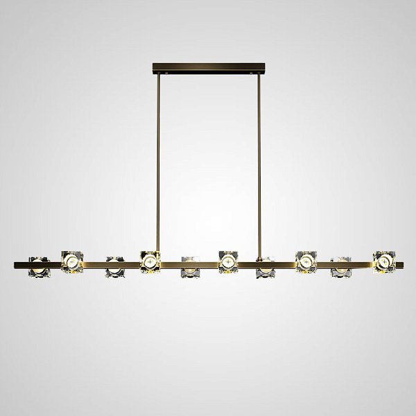 Потолочный светильник MICHAL LONG L10 Brass Black by ImperiumLoft