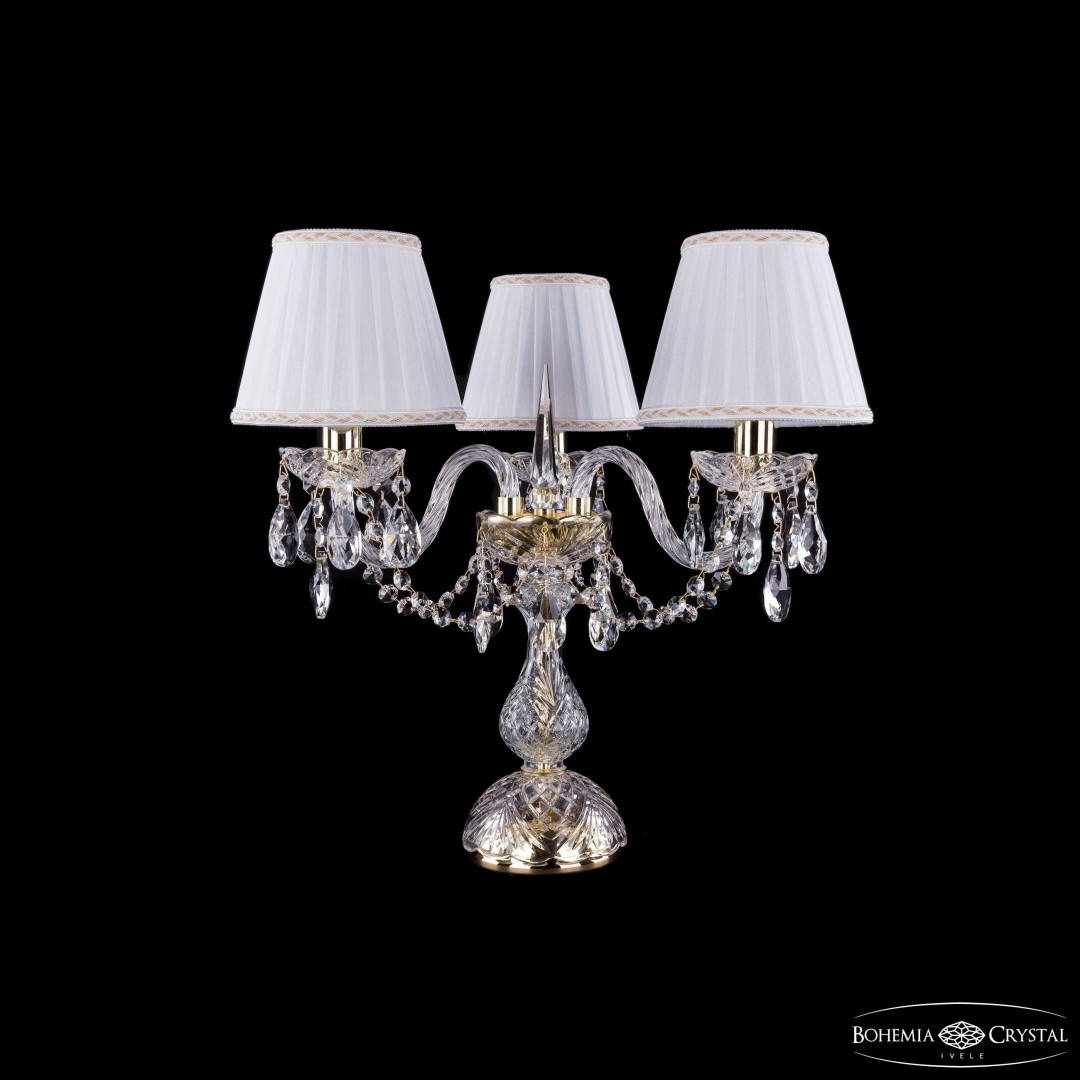 Настольная лампа хрустальная 1406L/3/141-39 G SH2A-160