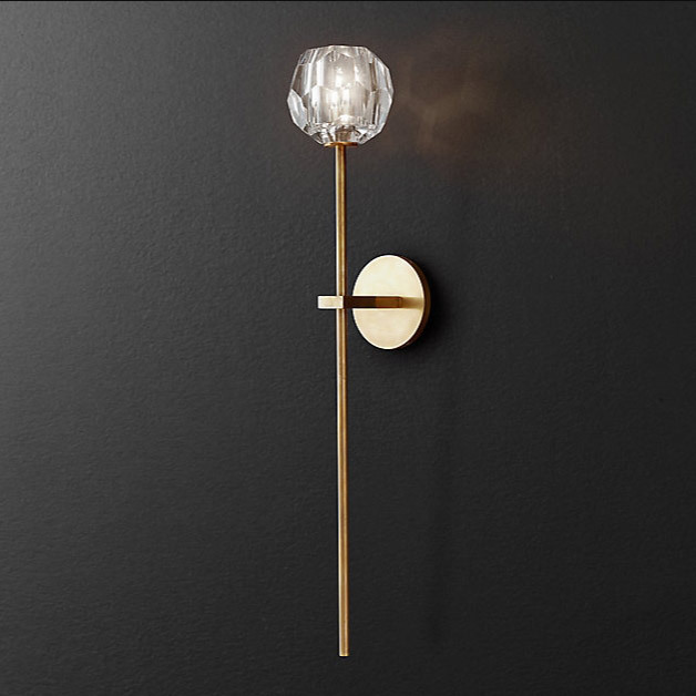 Бра Restoration Hardware Boule De Cristal Grand Single Sconce Polished Nickel