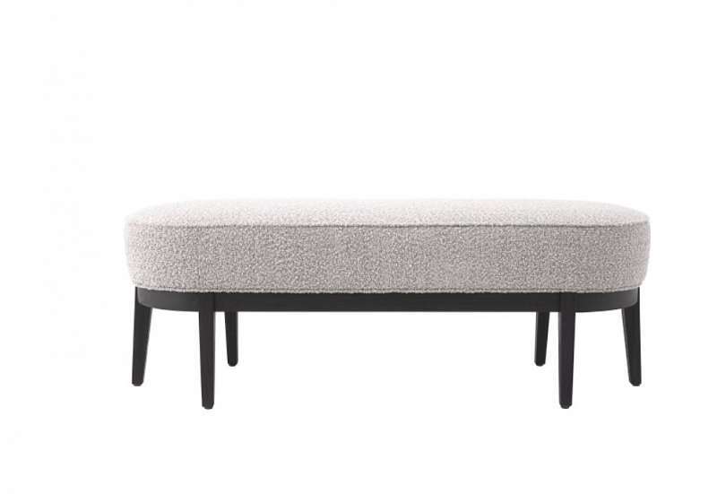 Скамья Eichholtz Jarrett bouclé grey 116410