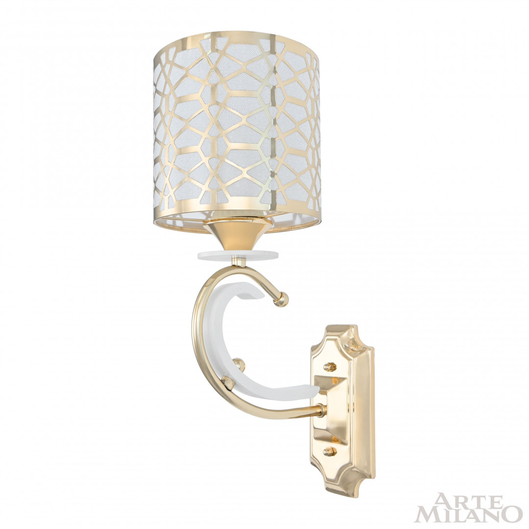 Бра с плафоном 301237/1W Wh/Gd Arte Milano