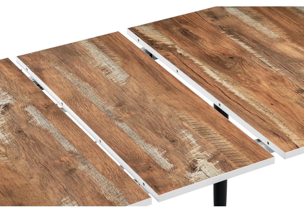 Стол деревянный Woodville раскладной Гуанг дуб юкон / черный 459617