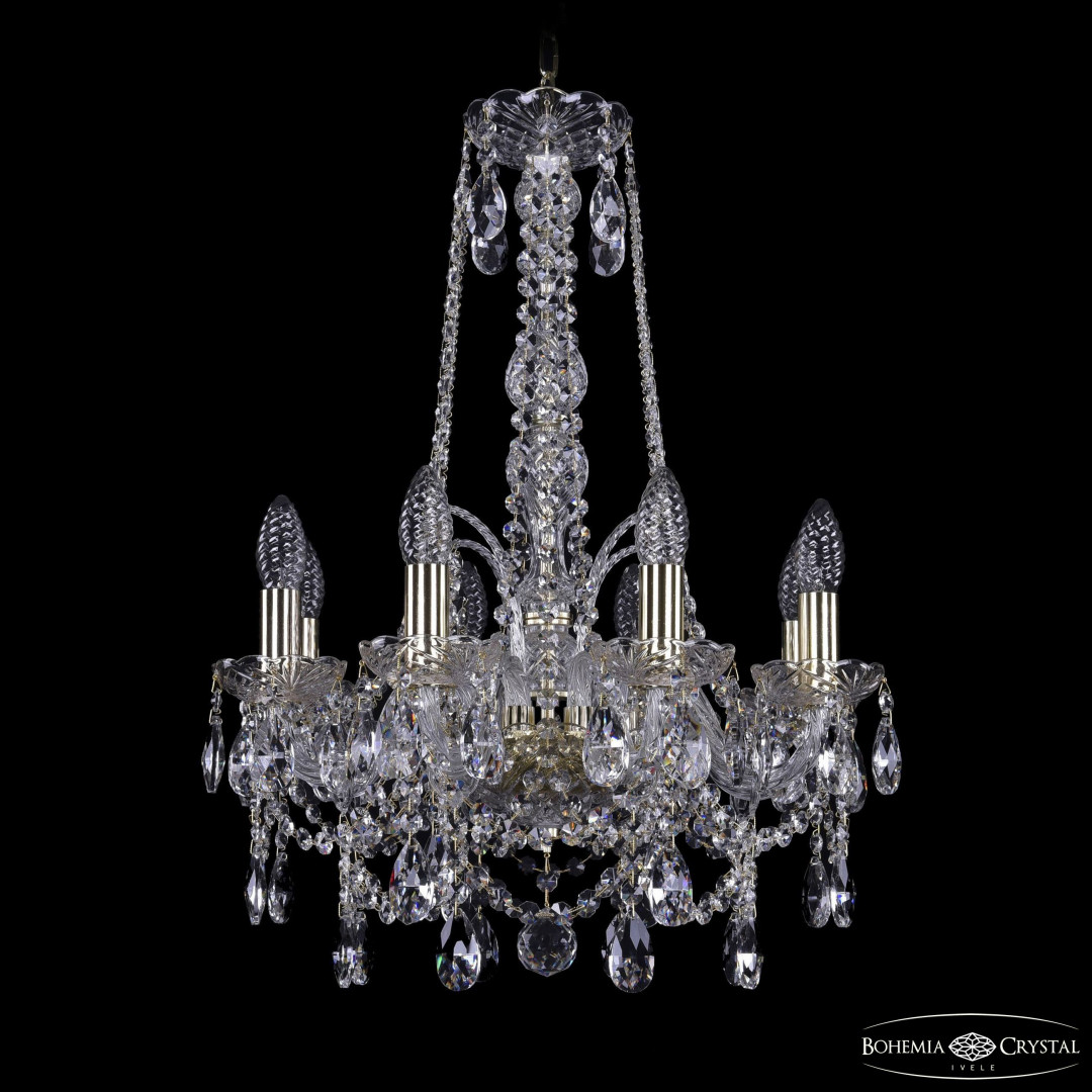 Люстра хрустальная 1411/8/141/h-62 G