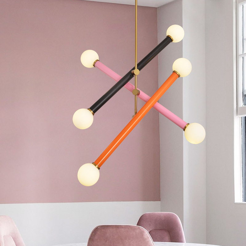 Подвесной светильник PAXTON black orange pink by ImperiumLoft