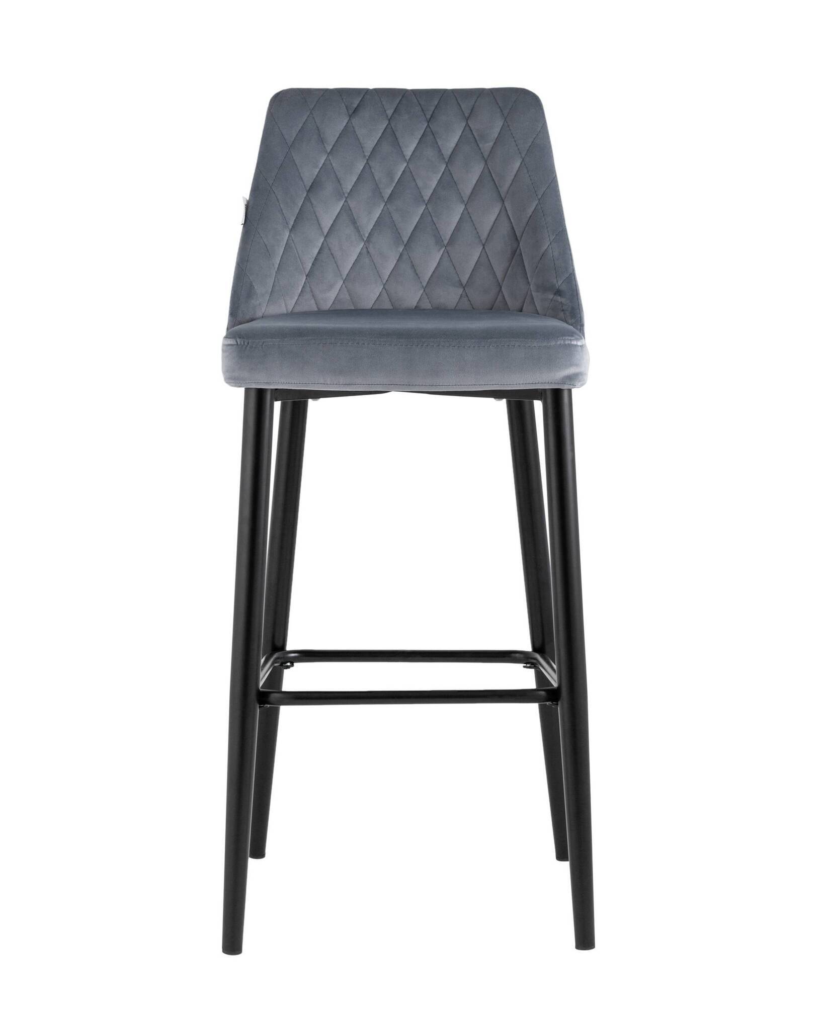 Стул барный Диего велюр серый Stool Group