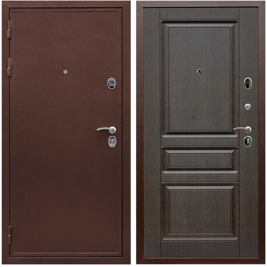 Дверь входная Graf Престиж Антик медь / МДФ 16 мм ФЛ-243 Венге