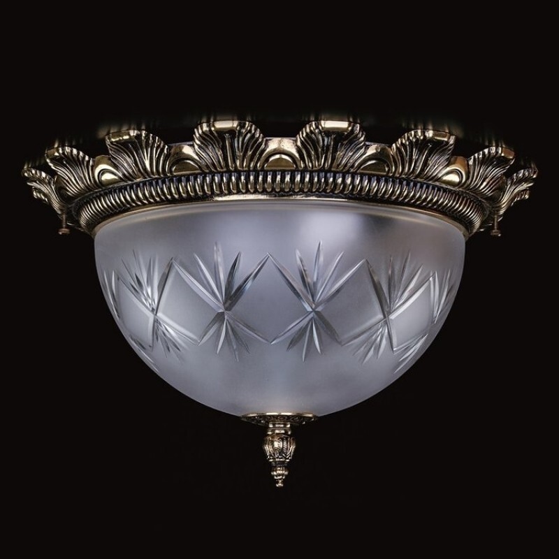 Потолочный светильник  Artglass LEA II. BRASS ANTIQUE