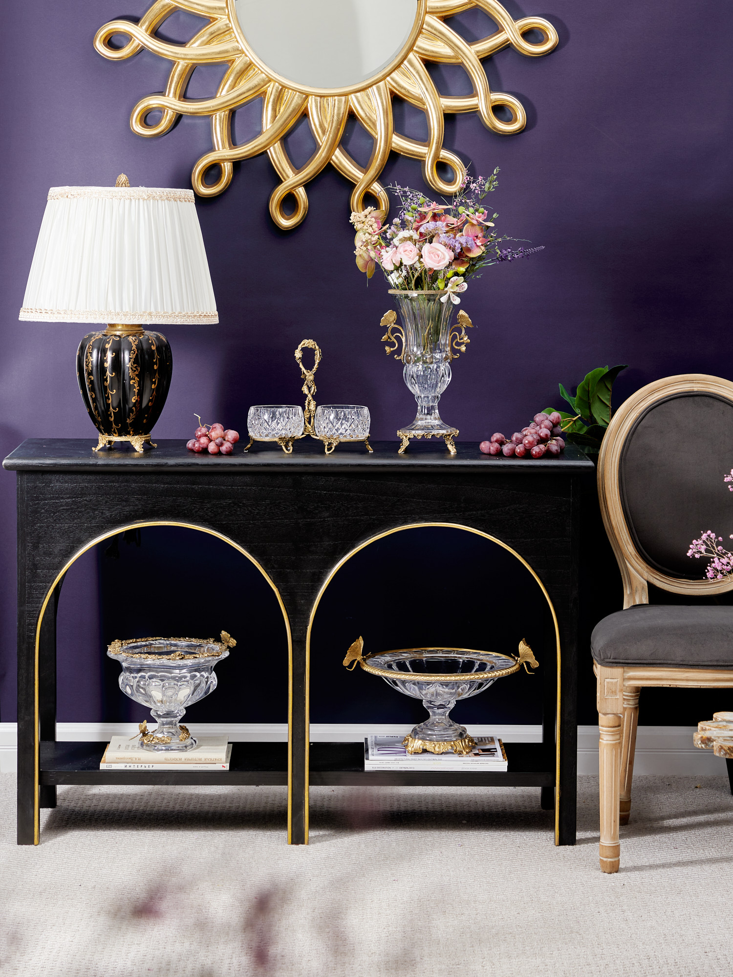 Чаша с бабочками Glasar HGL328/2/GLASS