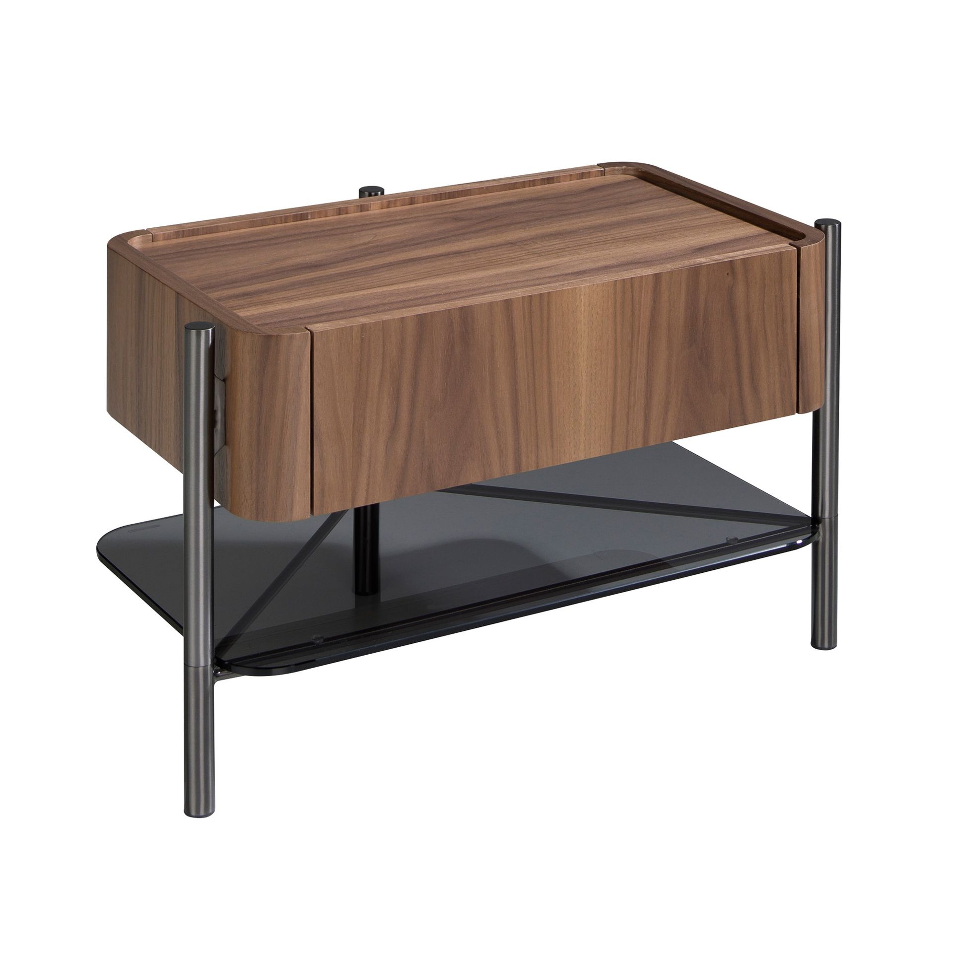 Прикроватная тумбочка 7138/MB2201NS из шпона ореха Angel Cerda