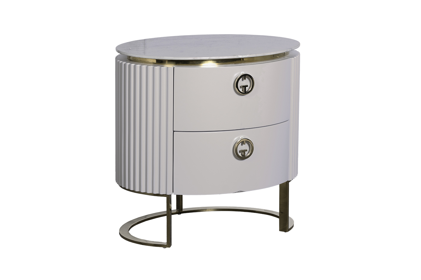 Тумбочка с мраморной столешницей Garda Decor 77IP-GD010-TUMB