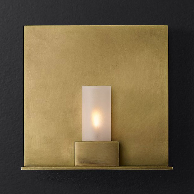 Бра Restoration Hardware Rennes Sconce Lacquered Burnished Brass