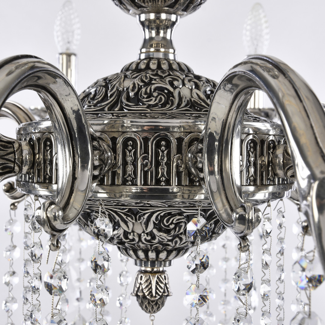 Люстра бронзовая с хрусталём 72101/10/300 B NB