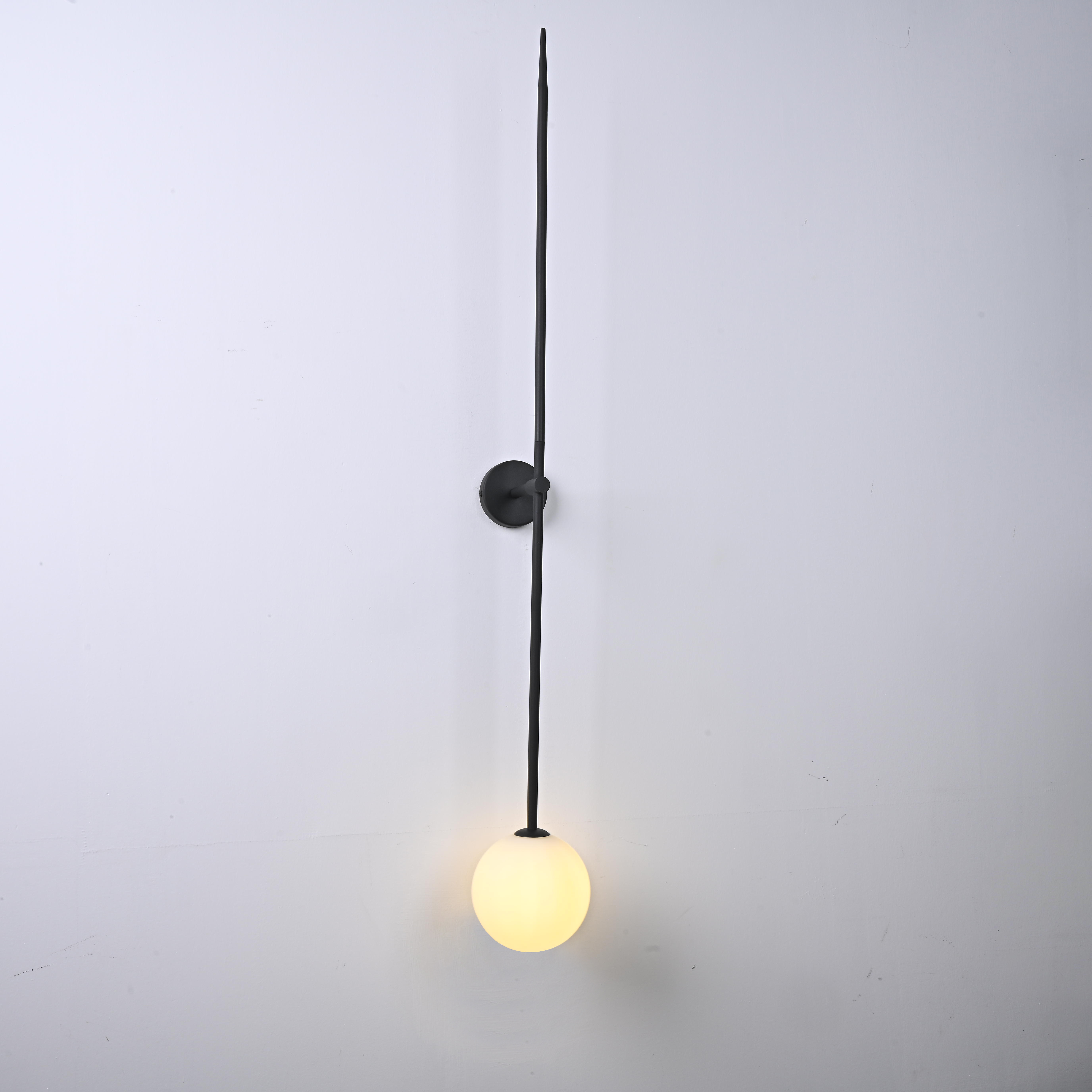 Настенный светильник LINES Ball 150 Black by ImperiumLoft