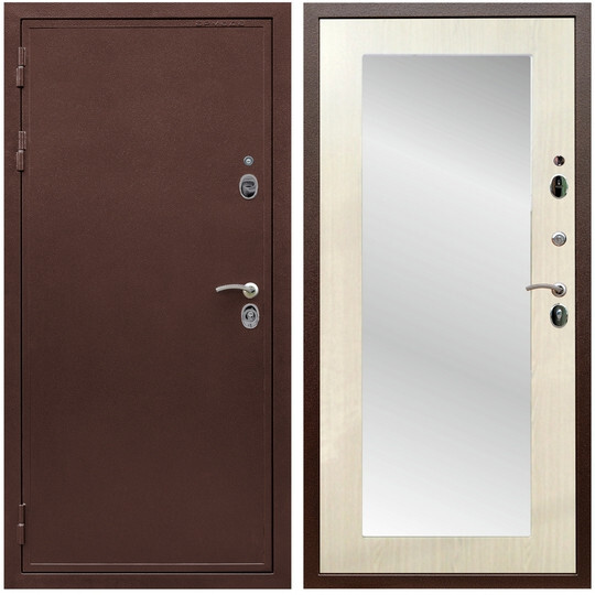 Дверь входная Graf Престиж Антик медь / МДФ 10 мм ФЛЗ пастораль Сандал белый