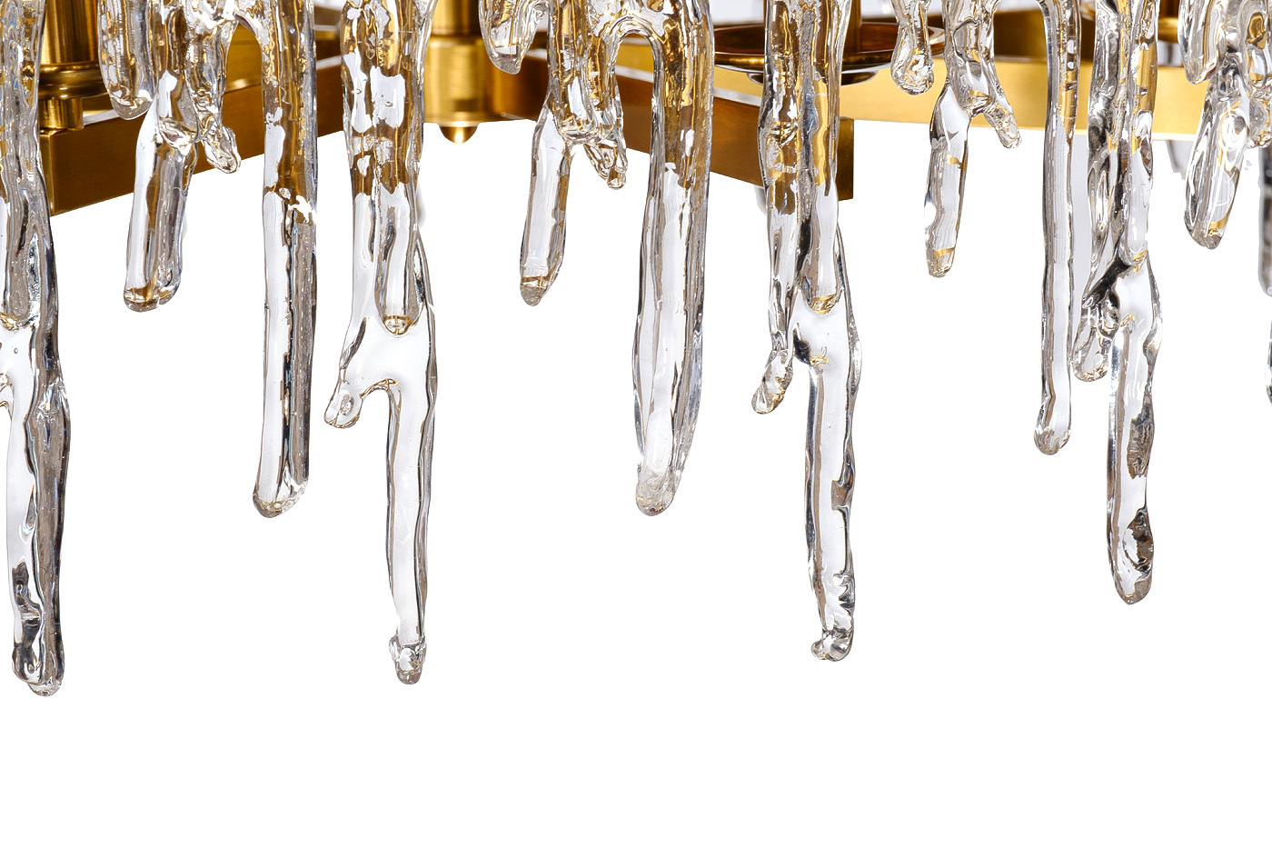 Люстра TIARA латунь/стекло прозрачное Garda Decor K2KG1102P-7A