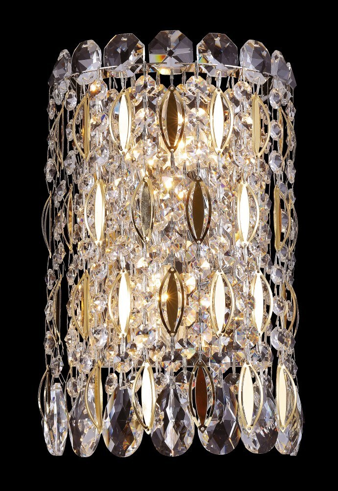 Бра Crystal Lux LIRICA AP2 CHROME/GOLD-TRANSPARENT