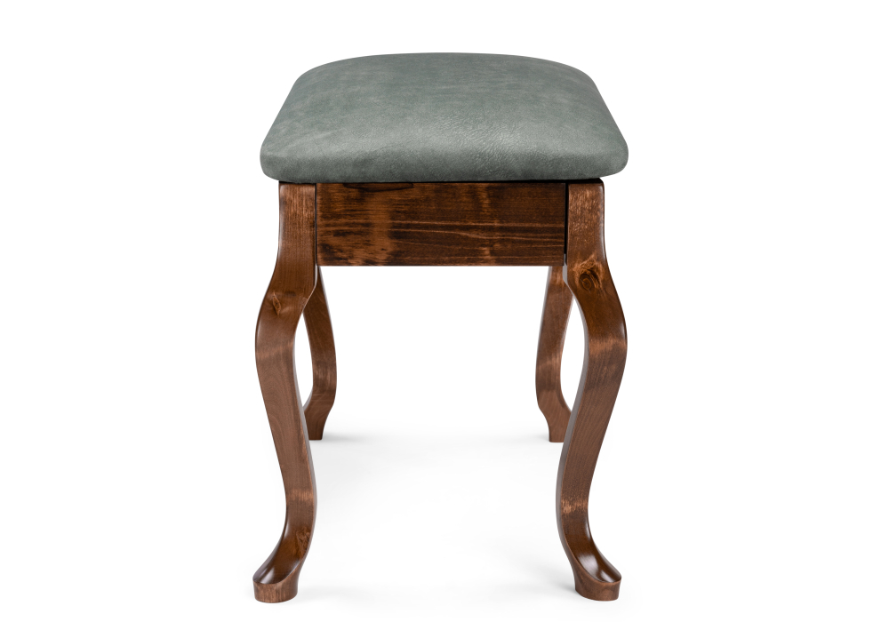 Банкетка Woodville Лусте орех / зеленая 515165