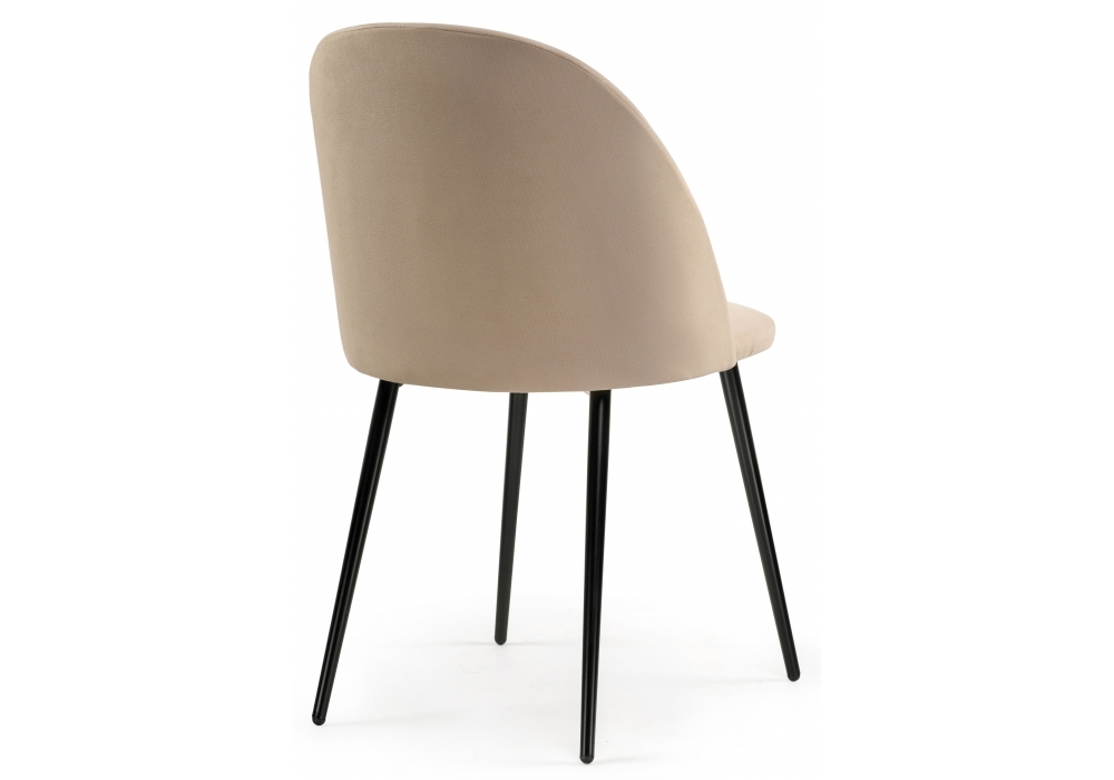 Стул Woodville Зест микровелюр 05 / черный глянец 464198