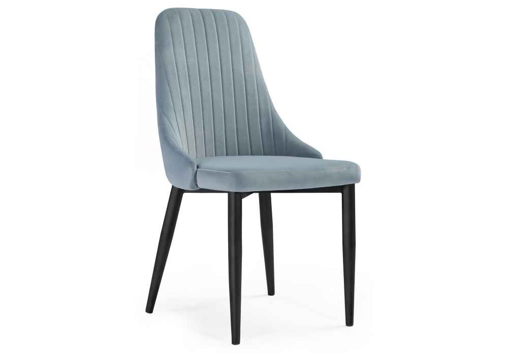 Стул Woodville Kora light blue / black 15104
