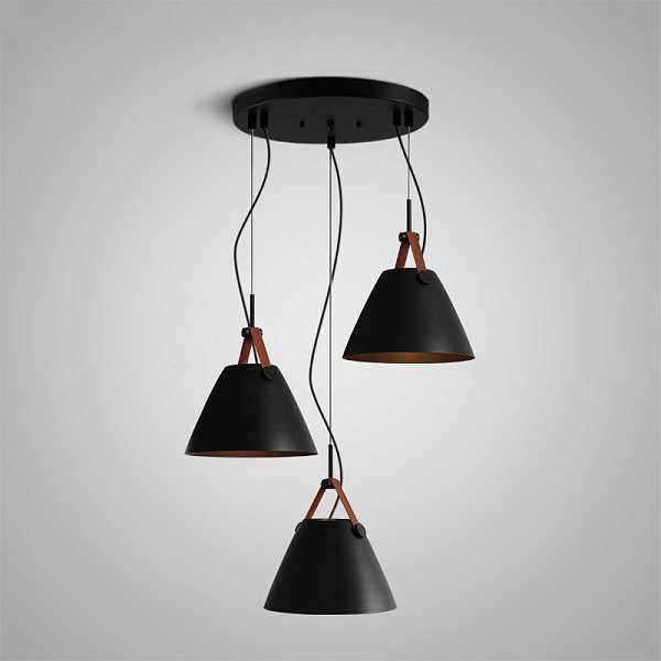 Подвесной светильник Strap A D40 Black by ImperiumLoft
