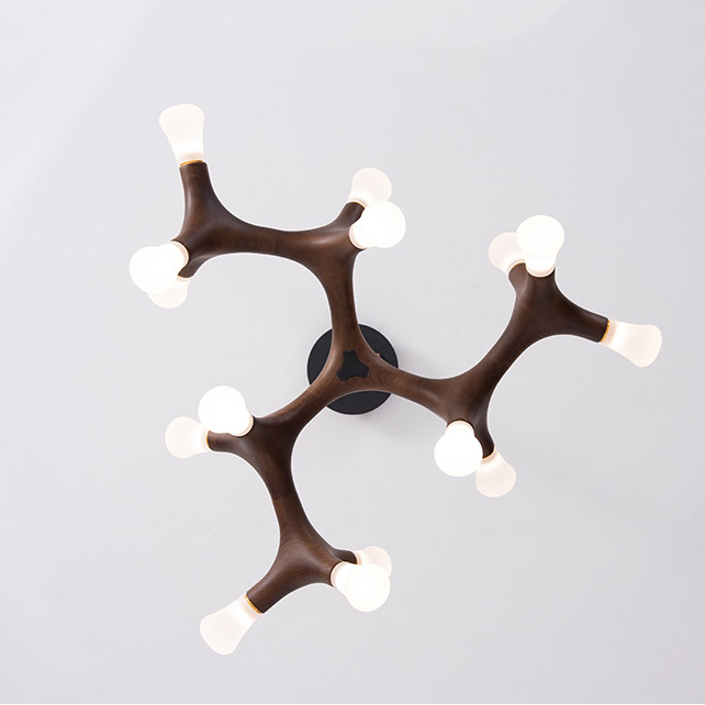 Потолочный светильник SANTANA L18 Dark brown by ImperiumLoft