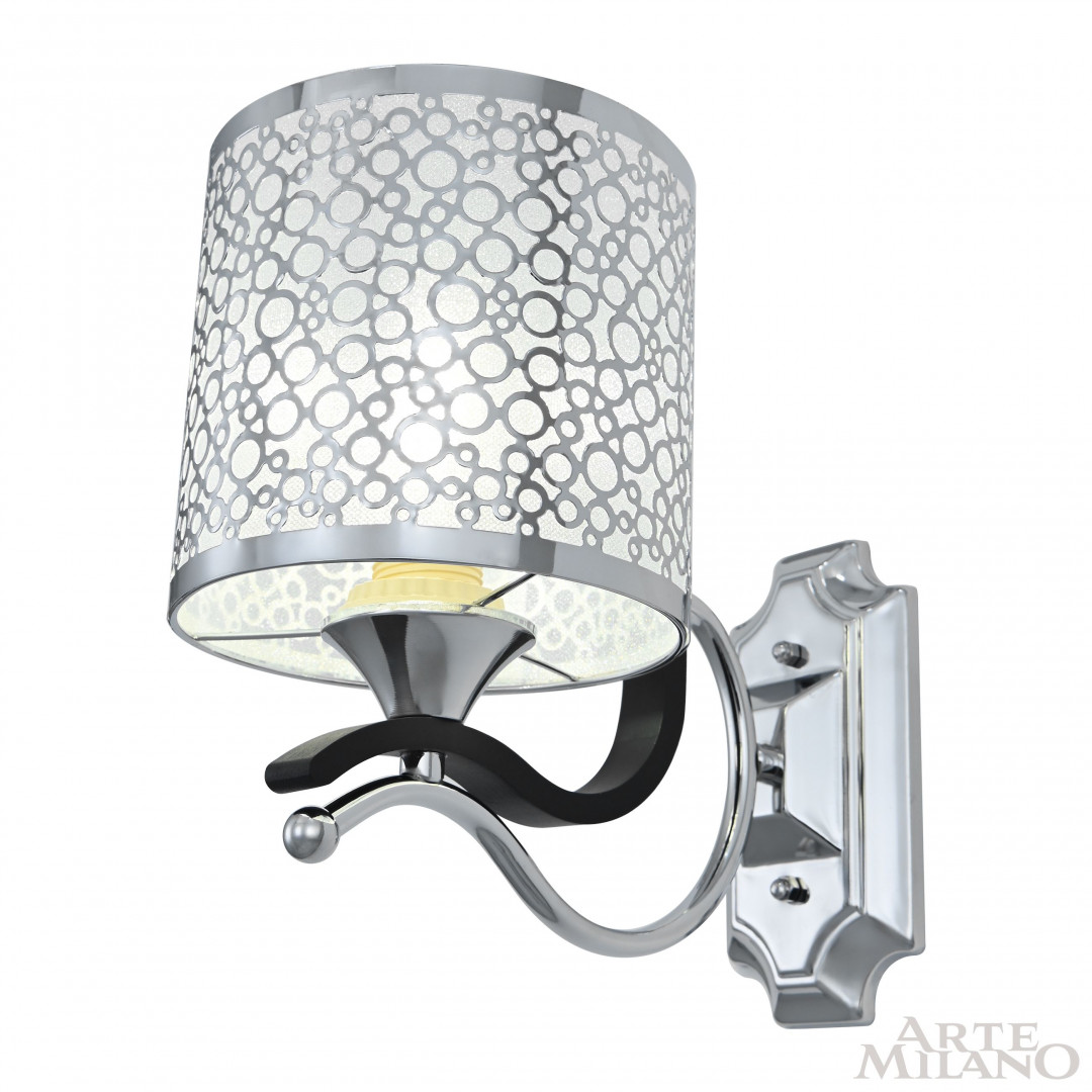 Бра с плафоном 306787/1W Bk/Ni Arte Milano