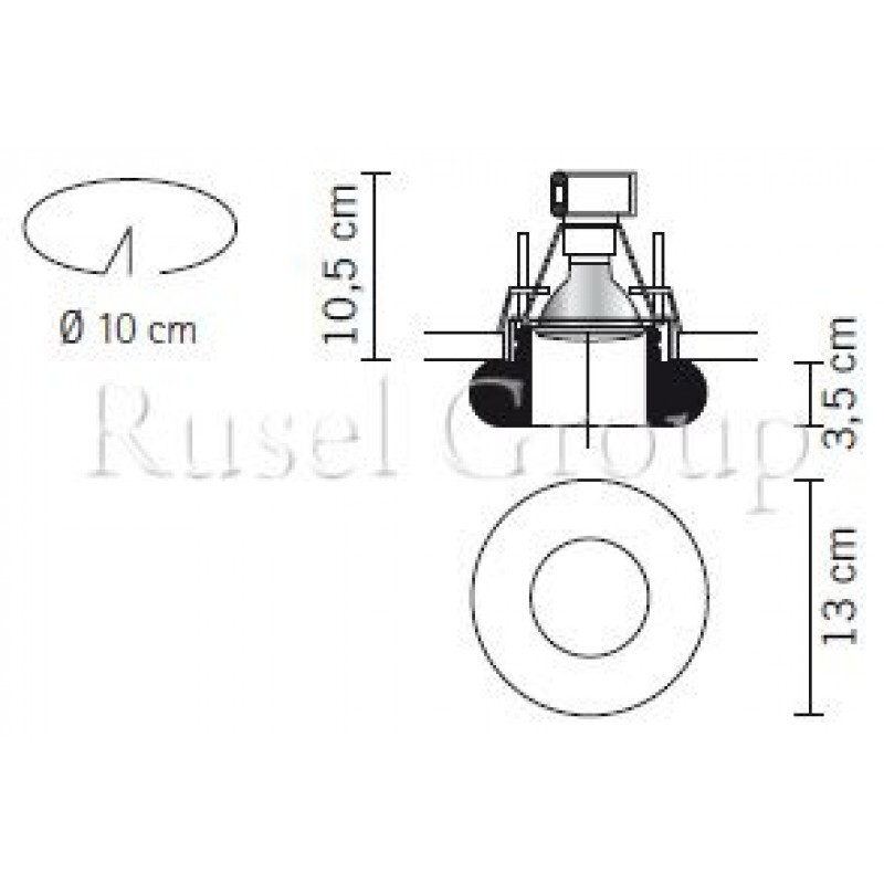 Встраиваемый светильник Fabbian Tondo D27 F61 01