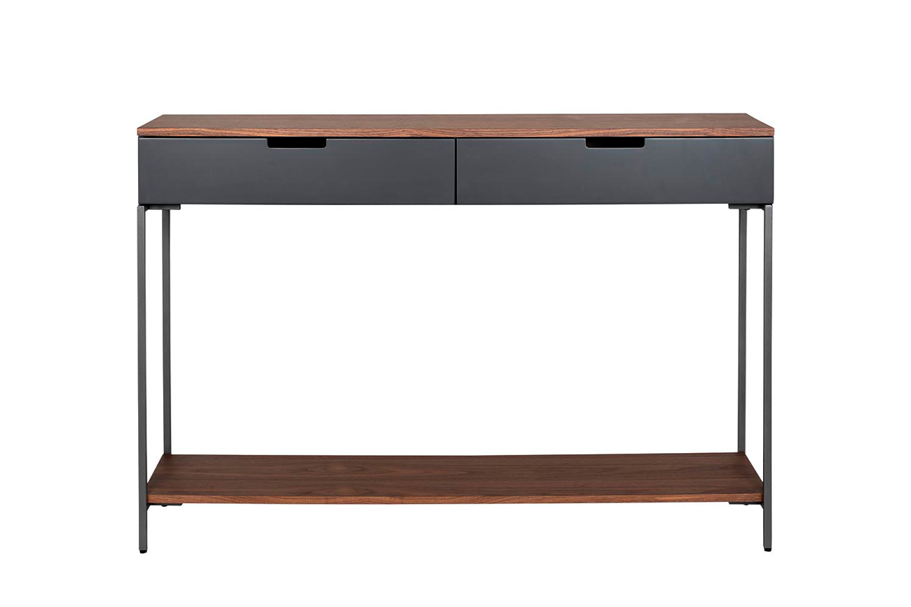 Консоль серая/орех Garda Decor 40AD-CST070