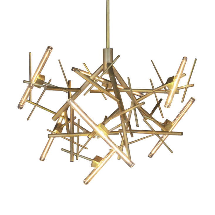 Люстра Brand Van Egmond Linea Round 100 Bur.Brass