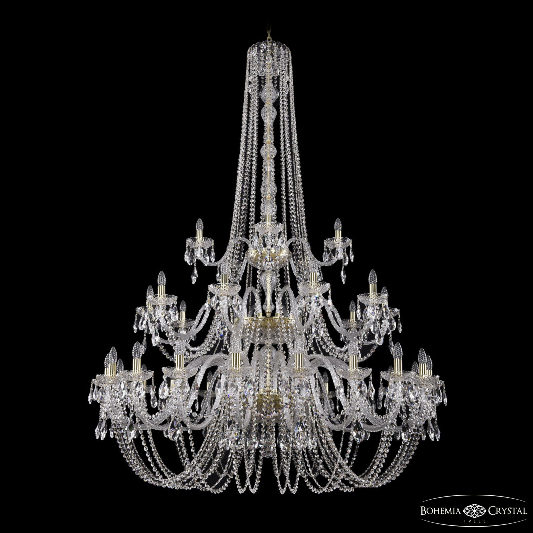 Люстра хрустальная 1402/20+10+5/530/h-206/3d G