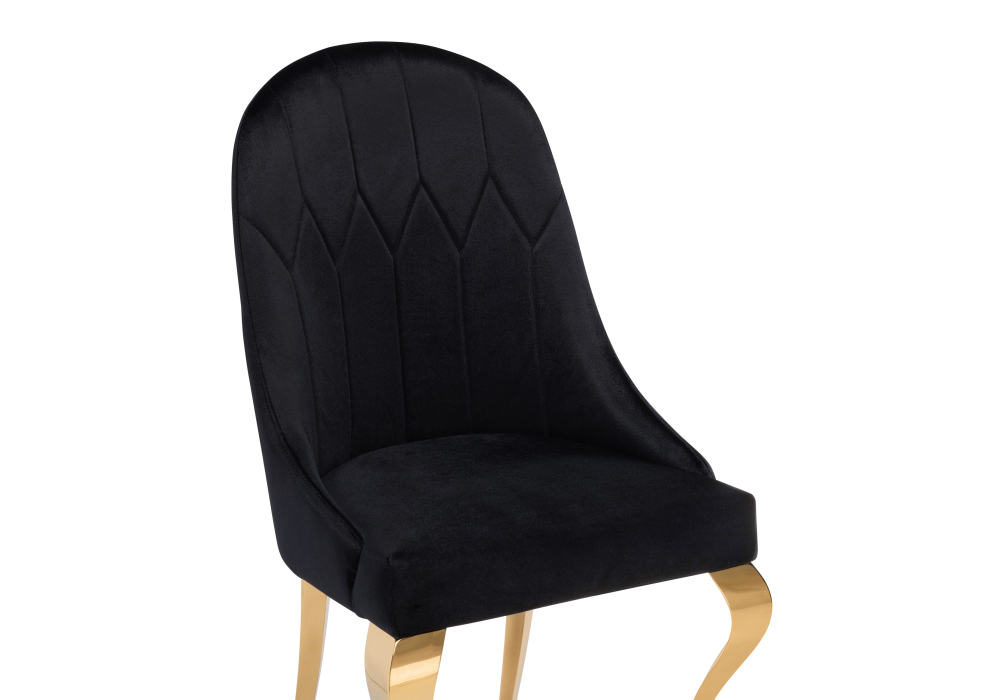 Стул Woodville Gustav black / gold 15384
