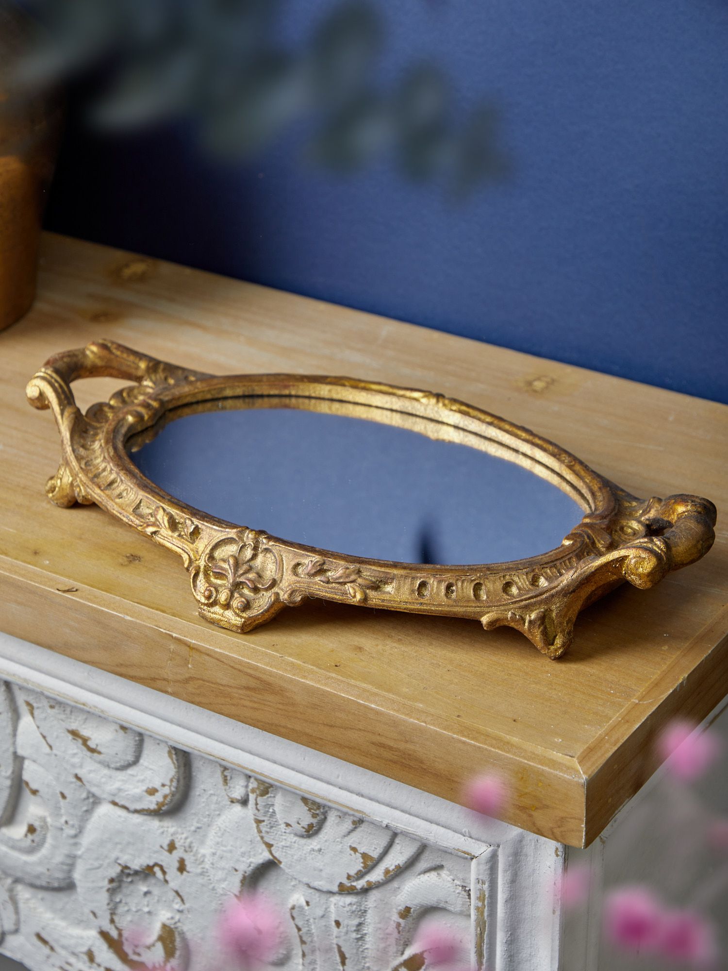 Поднос зеркальный, под старину Glasar 28-633