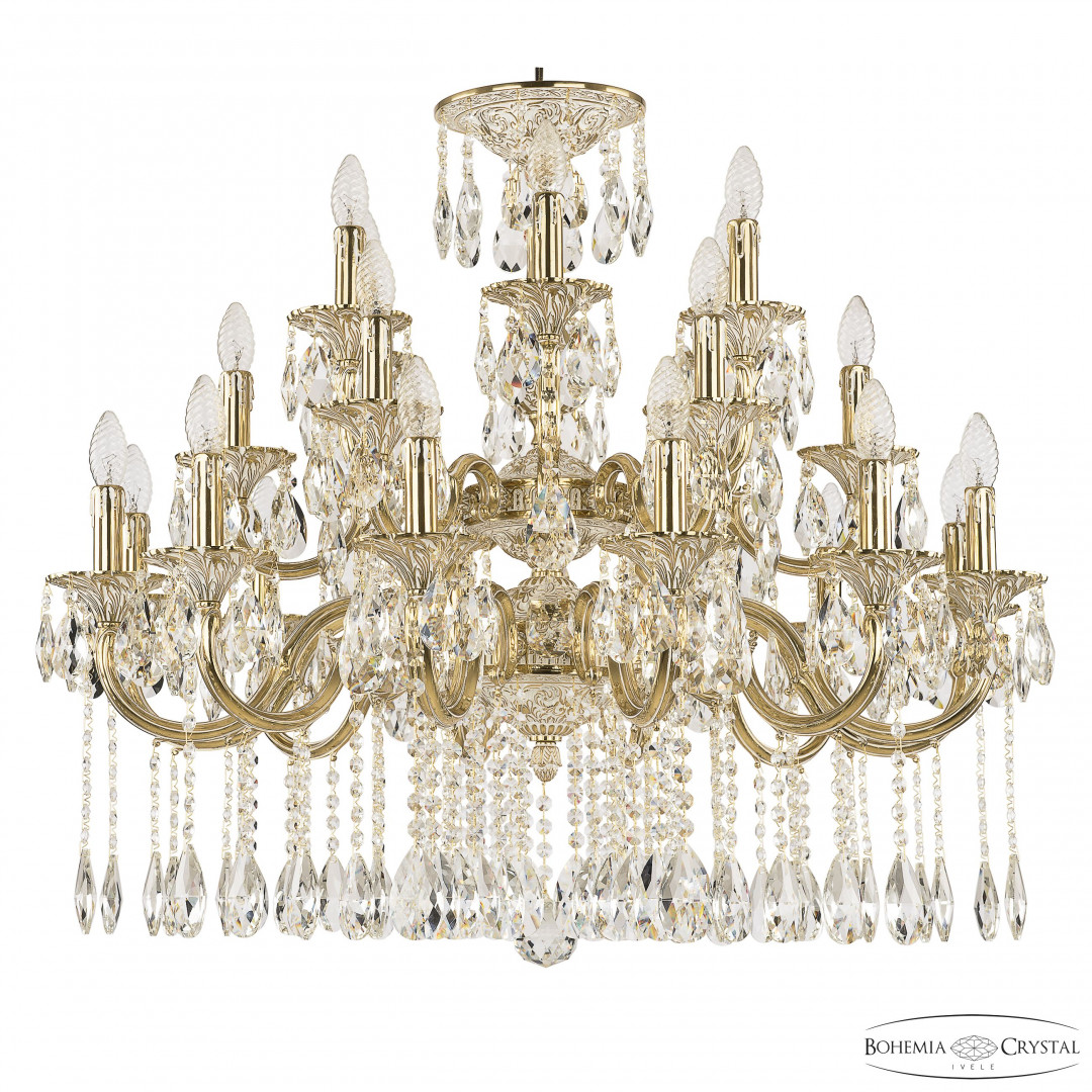 Люстра бронзовая с хрусталём 72101/12+6+6/300/2d A GW