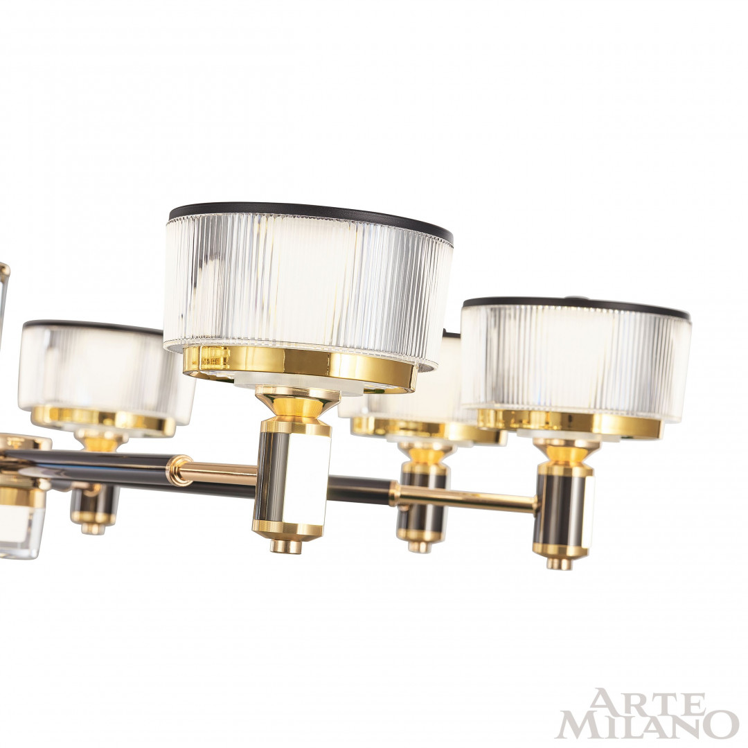 Люстра светодиодная 276210/8 BK/GD Arte Milano