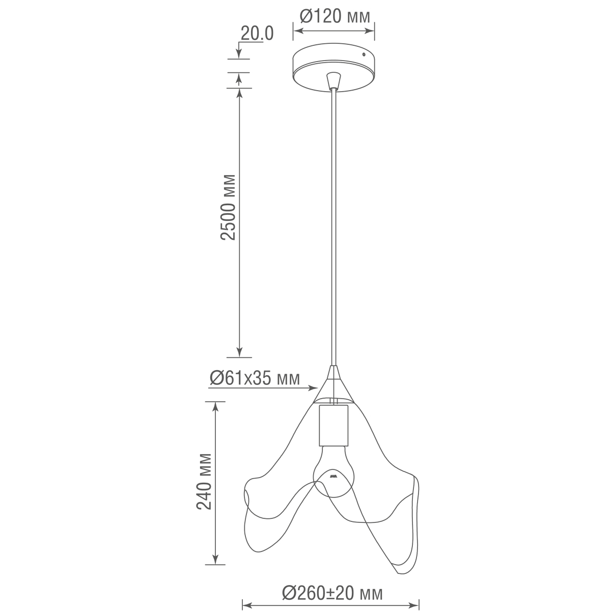 Подвес Donolux S111055.1PN